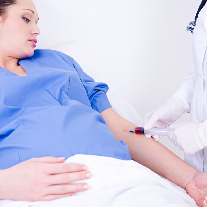 The pregnancy blood test